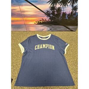Vtg Vintage Retro Women’s Size 2xl Blue T-shirt Champion